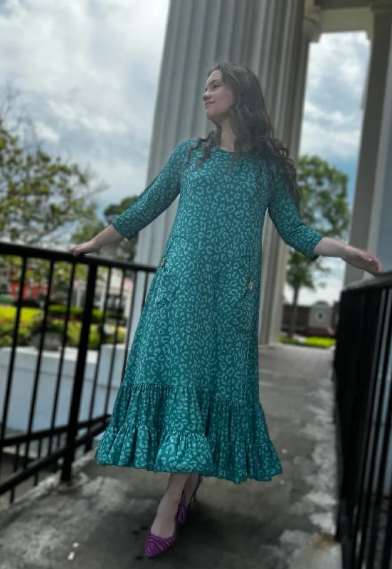 Teal Leopard
