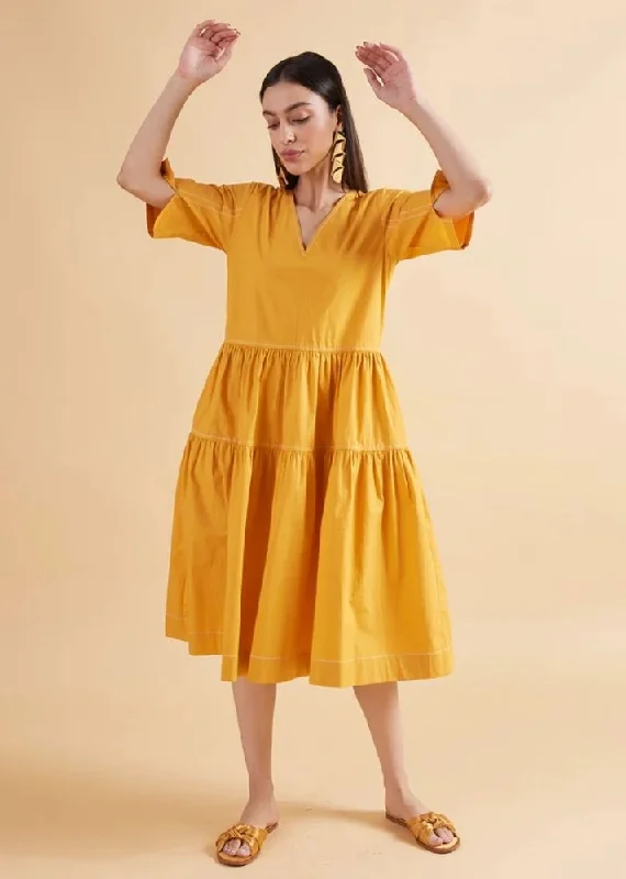 Wonder Amber Solid Dress
