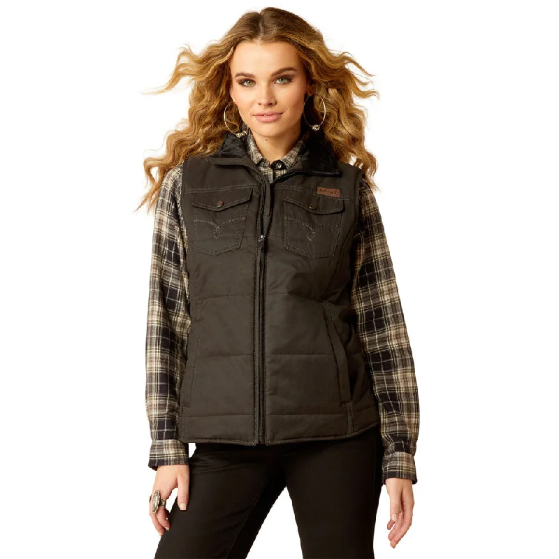 Warm – Insulated, cozy10052044 Ariat Women's Grizzly Quilted Conceal Carry Vest - Black Waterproof Rain Jacket Warm – Insulated, cozy10052044 Ariat Women's Grizzly Quilted Conceal Carry Vest - Black Waterproof Rain Jacket