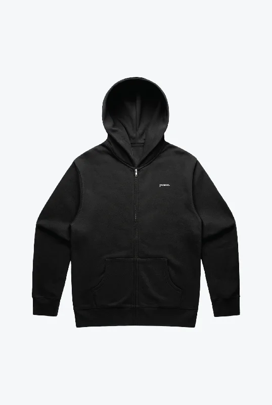 Peace Basics Heavyweight Full Zip - Black