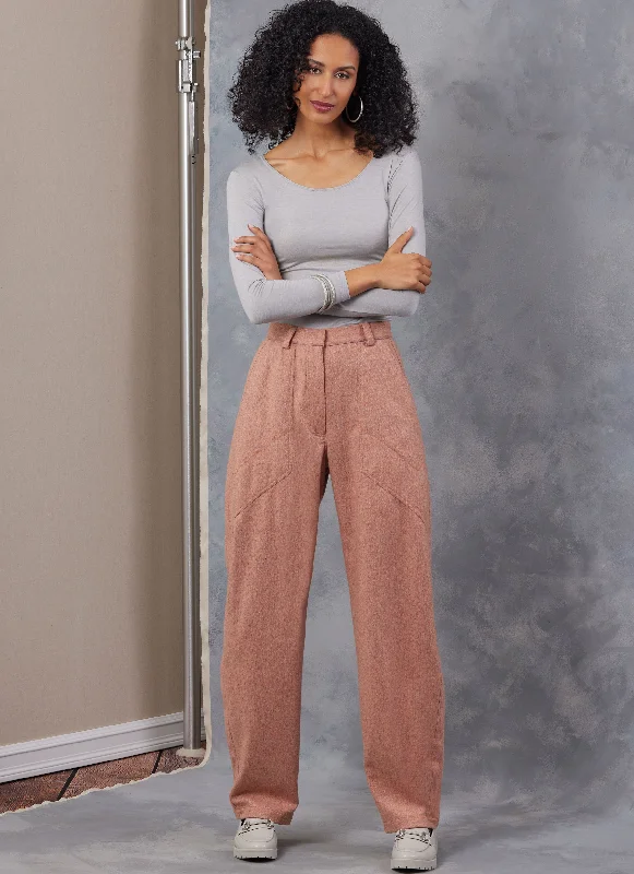 Vogue Barrel Trousers V2051 Chic Tailored Shorts