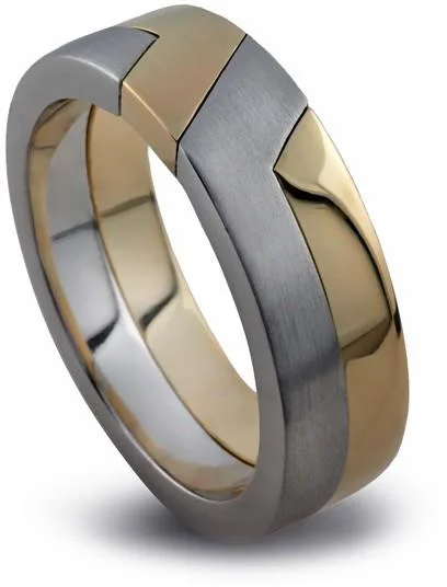Don't Miss Out On Jaw-Dropping Jewelry Discounts 14K Gold Unity Ring Two Tone Gold - UWR2T