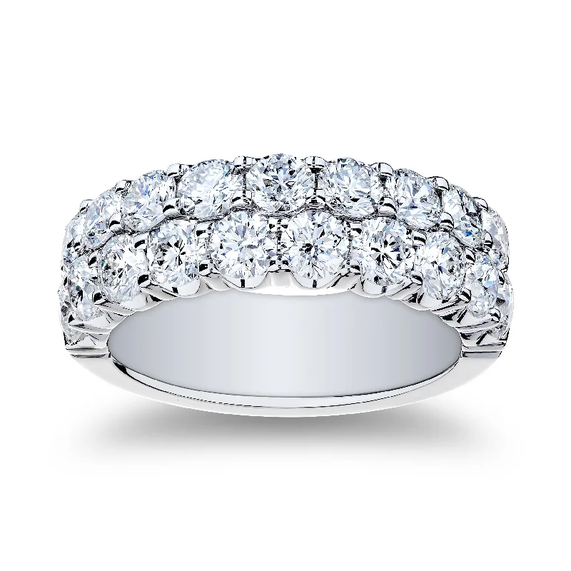 Flash Deals On Fine Jewelry – Shop Before It's Gone Bremer Jewelry Round Diamond Half Anniversary Fashion Ring in Platinum (2.60ctw)