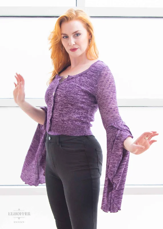 Elven Coronation Cardigan - Woodland Purple