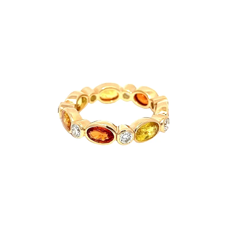 Once-A-Year Jewelry Deals – Shop Before They’Re Gone Yellow & Orange Sapphire Ring with Diamonds