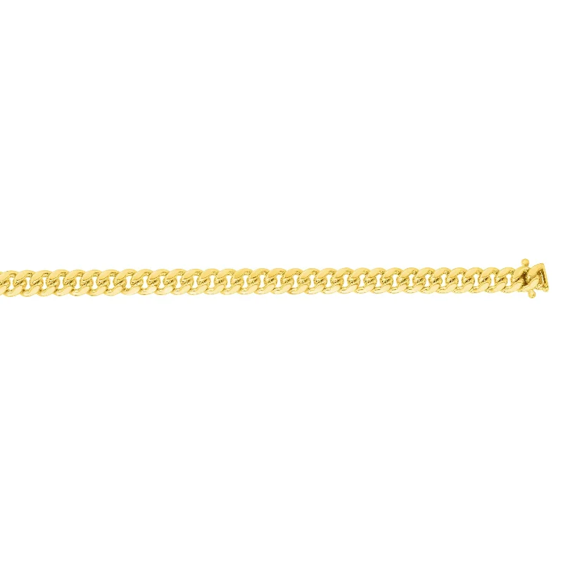 Everyday Jewelry Essentials Now On Sale 14kt Gold 26 inches Yellow Finish 10.09mm Polished New Miami Cuban Chain with Box Clasp