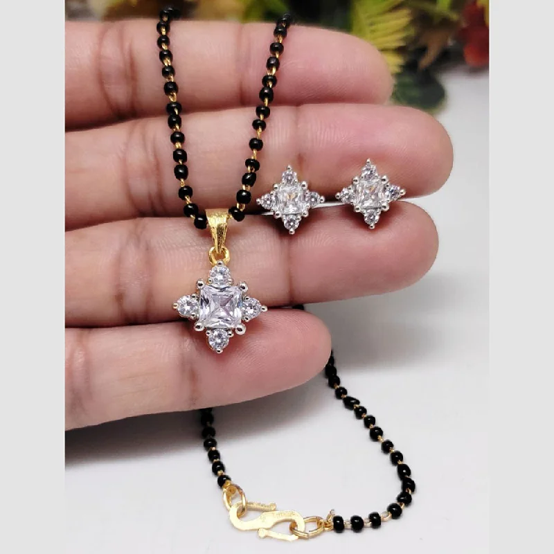 Huge Savings On Premium Jewelry Styles Aamrapali Gold Plated Austrian Stone Mangalsutra